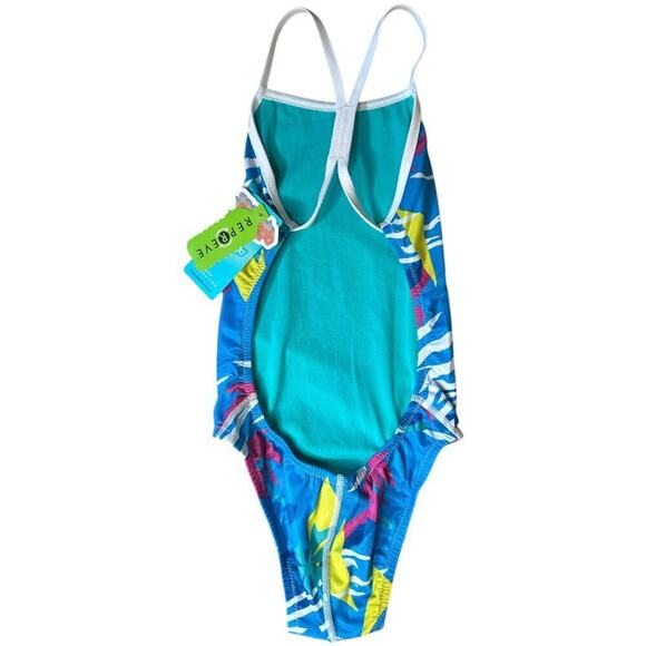 Speedo Eco Endurance Blue Palm Triangle Classic Fit Youth Size 22 NWT - Picture 2 of 6